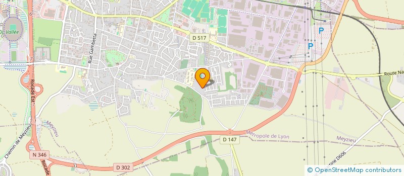 localisation de l'entreprise NBE  MEYZIEU