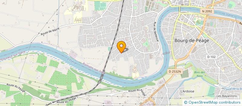 localisation de l'entreprise NBEG  ROMANS-SUR-ISERE