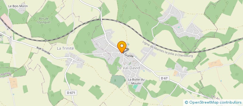 localisation de l'entreprise NBF  LE VAL-DAVID