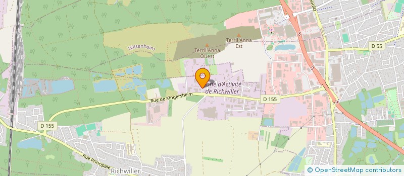 localisation de l'entreprise NBF  RICHWILLER