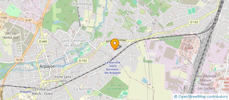 localisation de l'entreprise NBGC IMMO à SAINT-GERMAIN-LES-ARPAJON