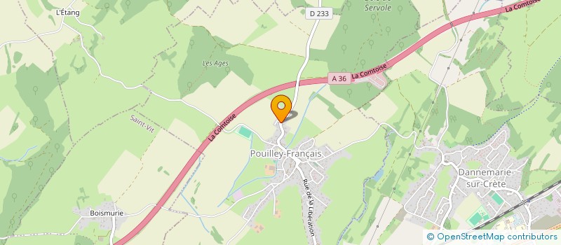 localisation de l'entreprise NBH.25  POUILLEY-FRANCAIS