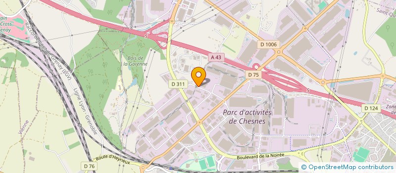 localisation de l'entreprise NBH à SAINT-QUENTIN-FALLAVIER