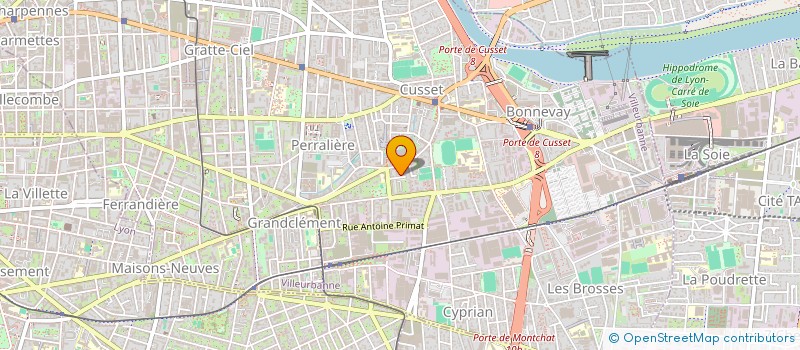 localisation de l'entreprise NBH TAXI  VILLEURBANNE