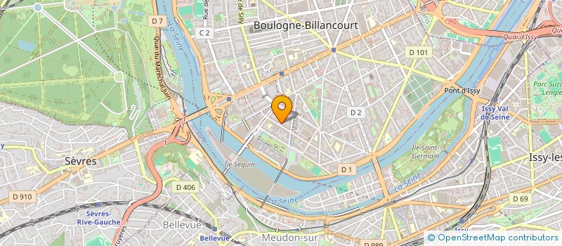 localisation de l'entreprise NBHO CONSEIL  BOULOGNE-BILLANCOURT