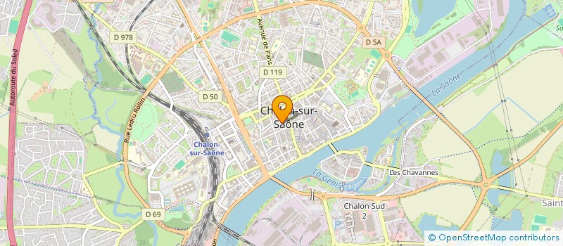 localisation de l'entreprise NBI à CHALON-SUR-SAONE