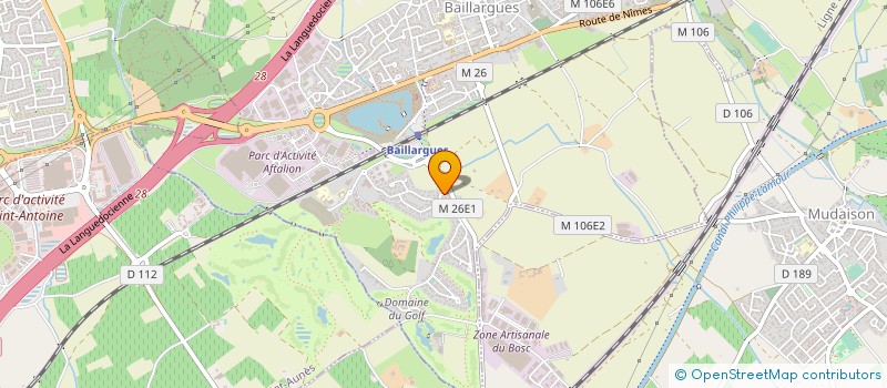 localisation de l'entreprise NBI à BAILLARGUES