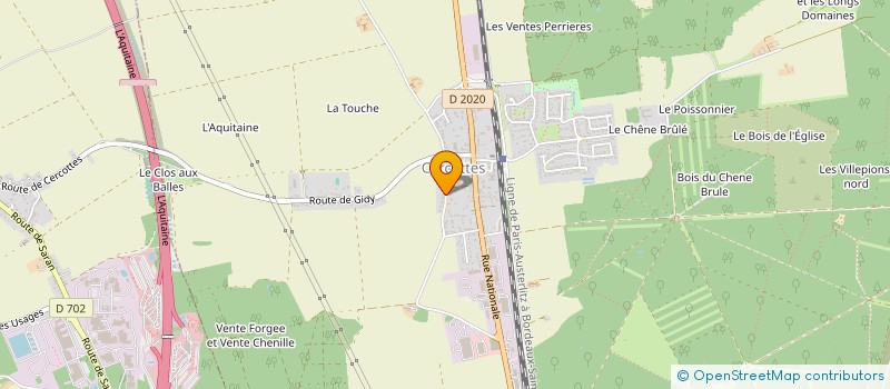 localisation de l'entreprise NBI à CERCOTTES
