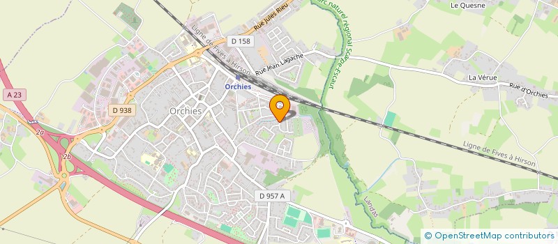 localisation de l'entreprise NBIC  ORCHIES