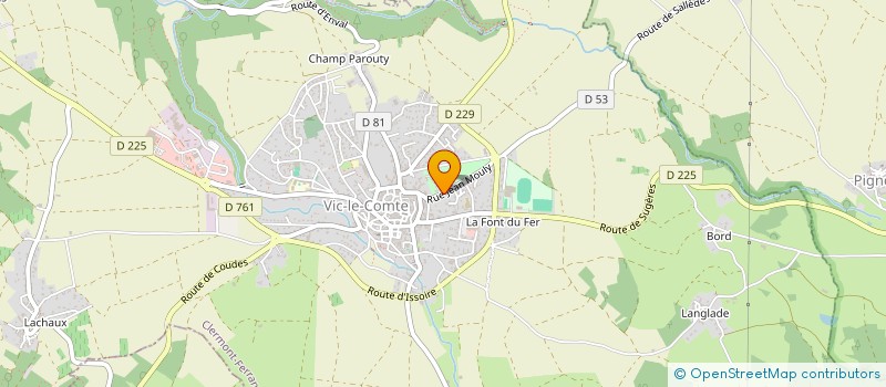 localisation de l'entreprise NBIH  VIC-LE-COMTE