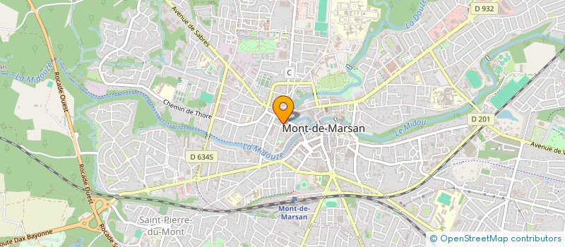 localisation de l'entreprise NBJ  MONT-DE-MARSAN