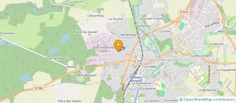 localisation de l'entreprise NBK à CHATEAU-RENAULT