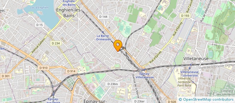 localisation de l'entreprise NBK RESEAUX à DEUIL-LA-BARRE