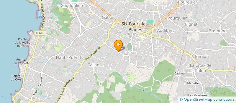 localisation de l'entreprise NBL INVEST à SIX-FOURS-LES-PLAGES
