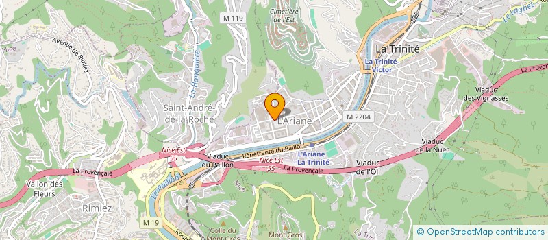 localisation de l'entreprise NBLUXE à NICE