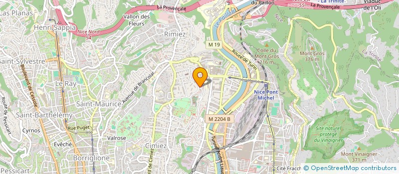localisation de l'entreprise NBM  NICE