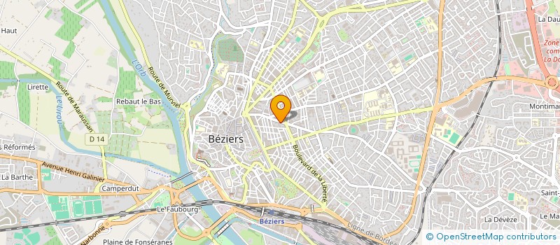 localisation de l'entreprise NBM  BEZIERS