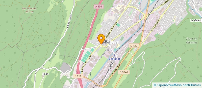 localisation de l'entreprise NBM à BELLIGNAT