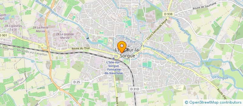 localisation de l'entreprise NBM RUGBY SPIRIT à L'ISLE-SUR-LA-SORGUE
