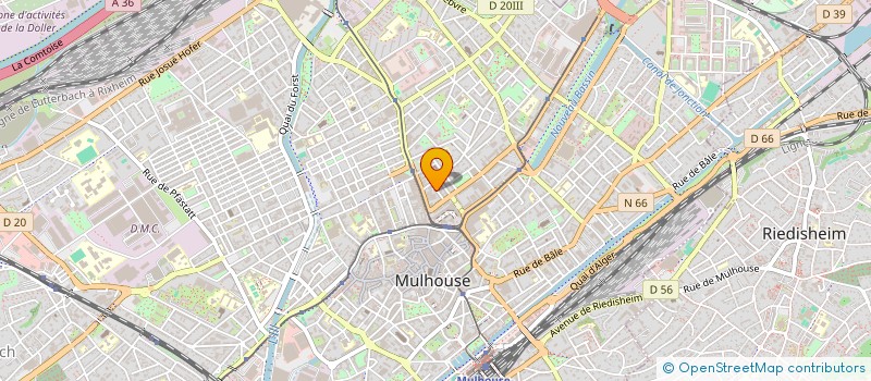 localisation de l'entreprise NBN IMMO  MULHOUSE