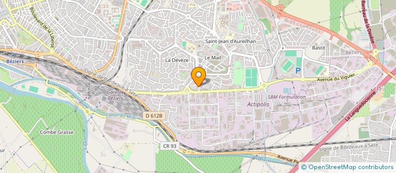 localisation de l'entreprise NBNC à BEZIERS