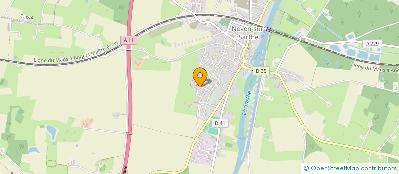 localisation de l'entreprise NBNE  NOYEN-SUR-SARTHE