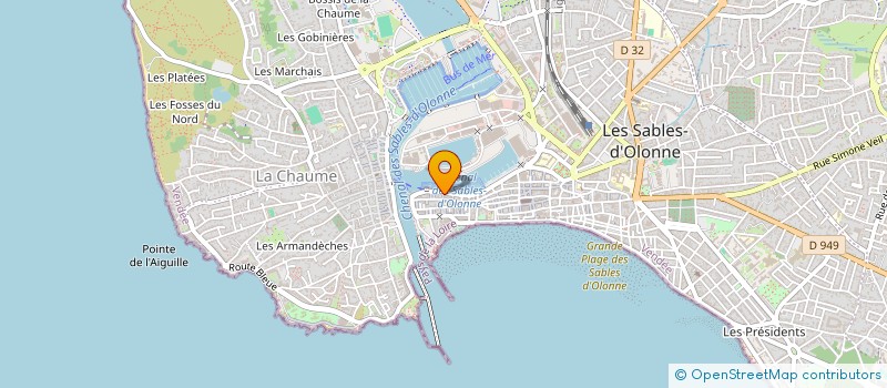localisation de l'entreprise NBP à LES SABLES D'OLONNE