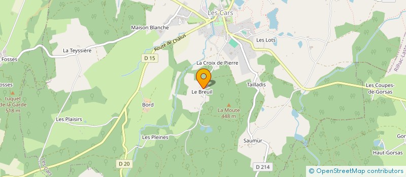 localisation de l'entreprise NBP à LES CARS