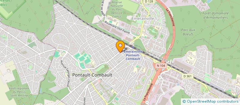 localisation de l'entreprise NBP CONSTRUCTION à PONTAULT-COMBAULT