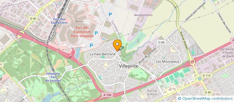 localisation de l'entreprise NBPR à VILLEPINTE