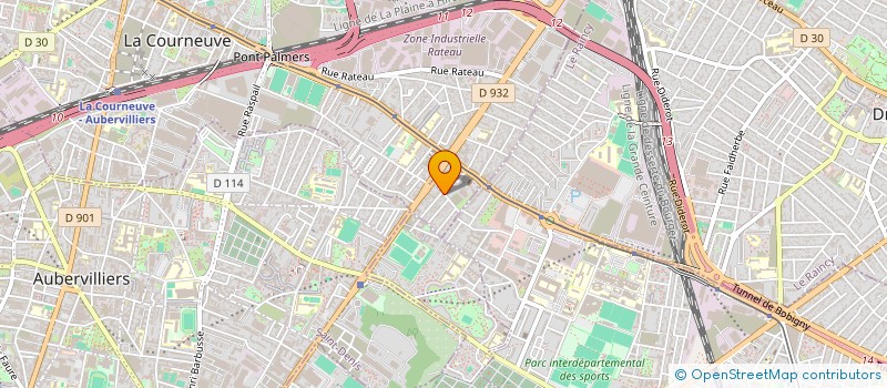localisation de l'entreprise NBS à LA COURNEUVE