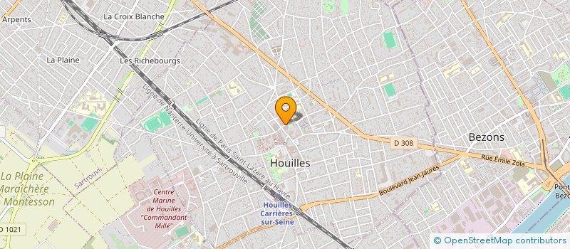 localisation de l'entreprise NBS à HOUILLES