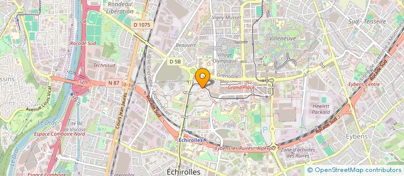 localisation de l'entreprise NBS à ECHIROLLES
