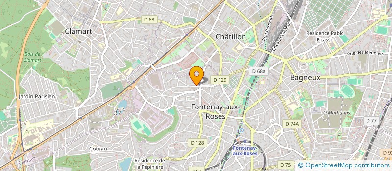 localisation de l'entreprise NBS 92 à FONTENAY-AUX-ROSES