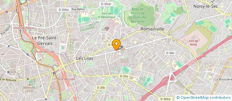 localisation de l'entreprise NBS à LES LILAS