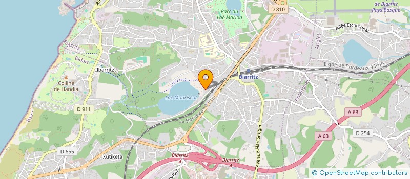 localisation de l'entreprise NBS CONSEIL à BIARRITZ