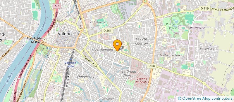 localisation de l'entreprise NBS CREATIONS à VALENCE