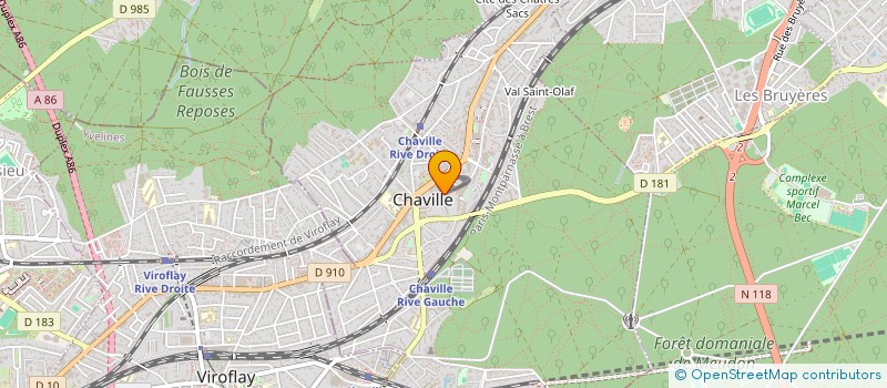 localisation de l'entreprise NBS INCENDIE DISCONNECTEUR à CHAVILLE