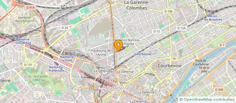 localisation de l'entreprise NBS NETTOYAGE ET ENTRETIEN à COURBEVOIE