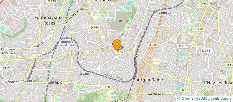 localisation de l'entreprise NBS NORD SUD à BAGNEUX