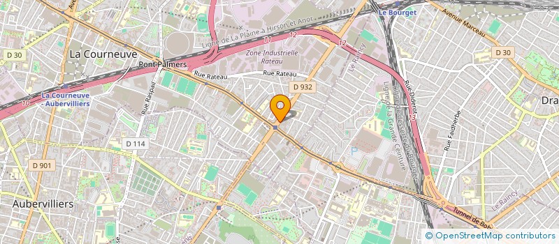 localisation de l'entreprise NBS SERVICES à LA COURNEUVE