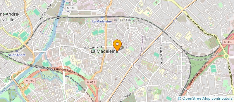 localisation de l'entreprise NBT à LA MADELEINE