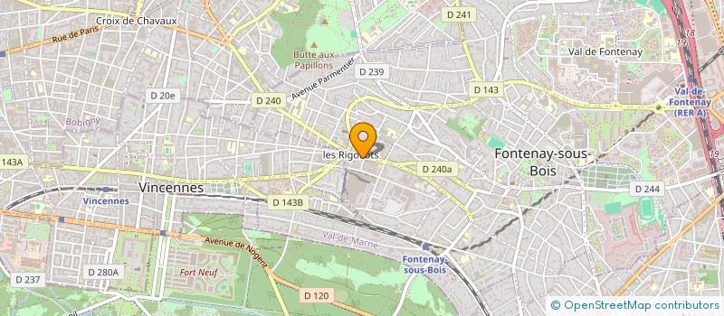 localisation de l'entreprise NBT OPTIQUE à FONTENAY-SOUS-BOIS