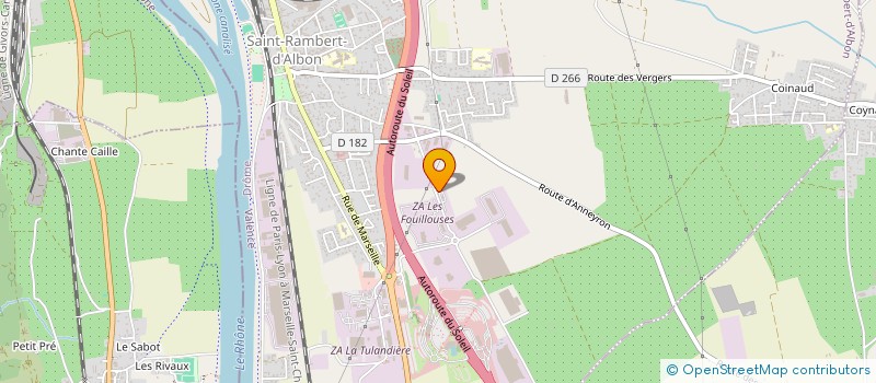 localisation de l'entreprise NBV  SABLONS