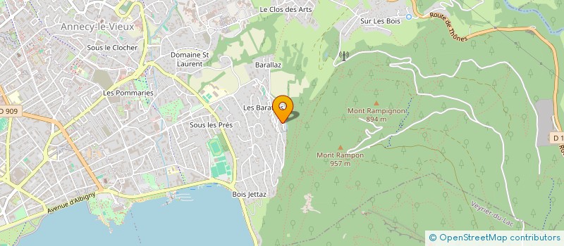 localisation de l'entreprise NBV FINANCE à ANNECY