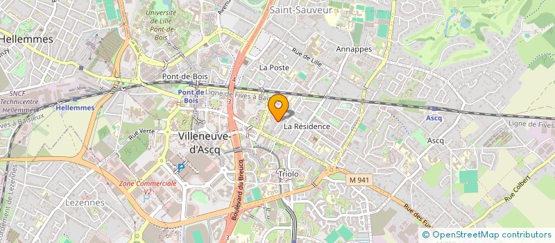 localisation de l'entreprise NBY COM à VILLENEUVE-D'ASCQ