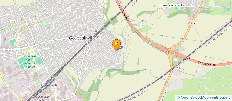 localisation de l'entreprise NBZ FROID PLUS à GOUSSAINVILLE