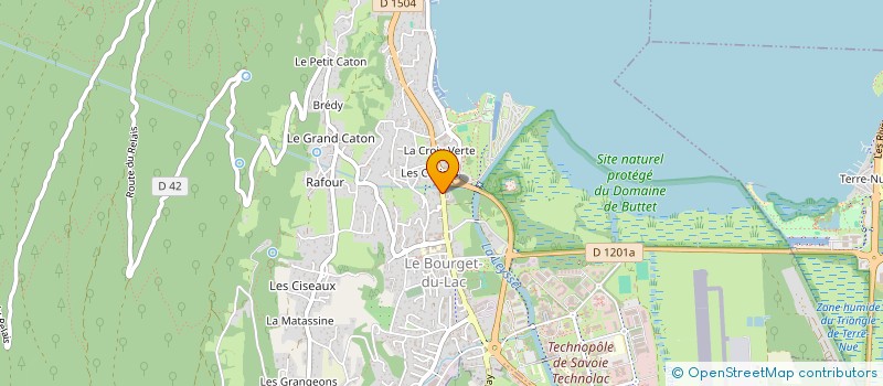 localisation de l'entreprise NC - 2L  LE BOURGET-DU-LAC