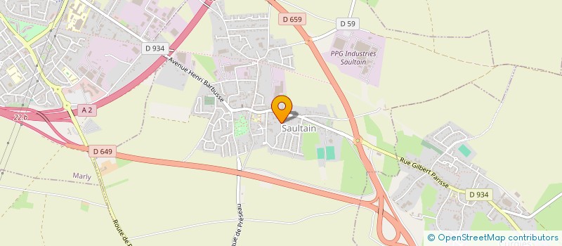 localisation de l'entreprise NC  SAULTAIN