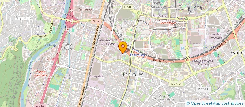 localisation de l'entreprise NC  ECHIROLLES